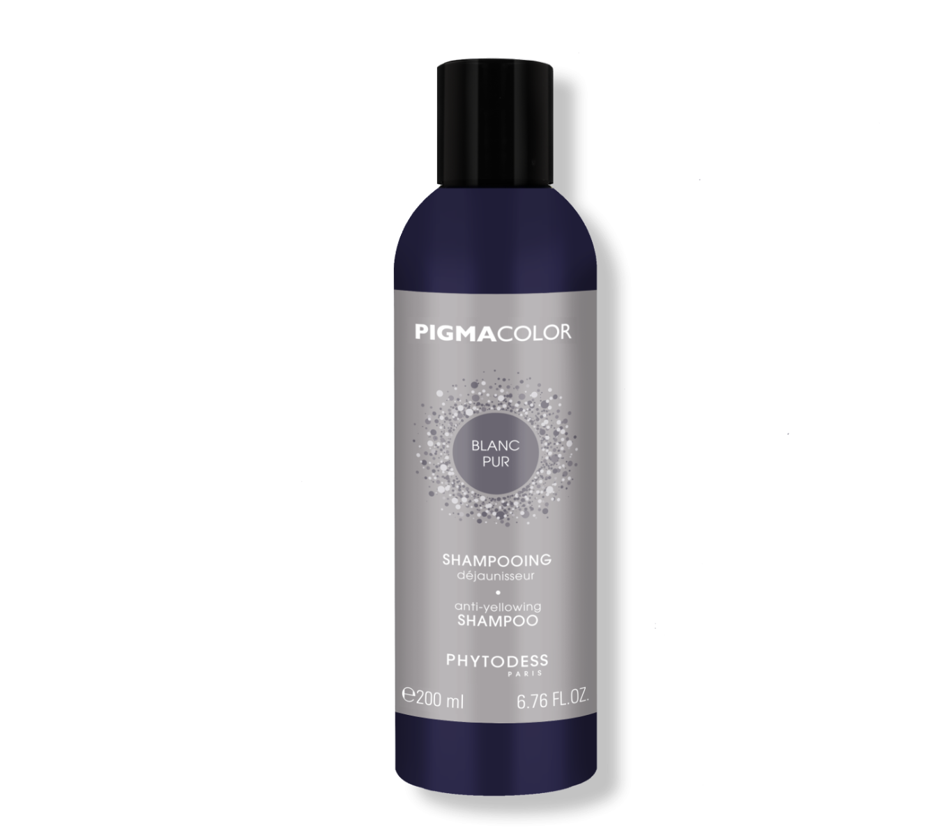 Shampooing déjaunisseur blanc pur - Cheveux naturels blancs et gris