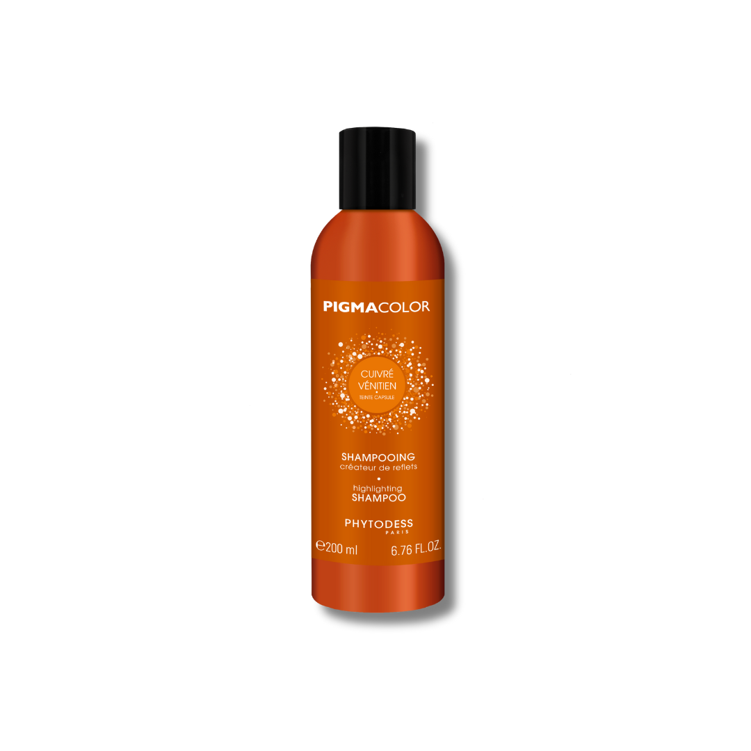Shampooing créateur de reflets cuivré vénitien- Cheveux blonds foncé à blonds clairs